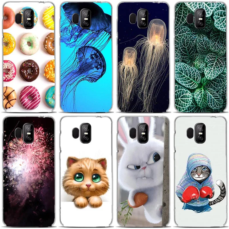 

Mobile Phone Cases for Homtom S7 Cover Soft TPU Silicone Fashion Flower Cat DIY Painted Bag Skin for Homtom S7 S 7 Case