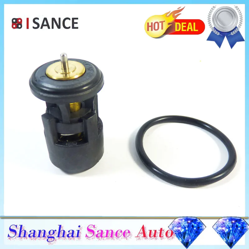 ISANCE Engine Coolant Thermostat 032121110B 032121110P 032121111 For VW Bora Caddy II Golf III IV V