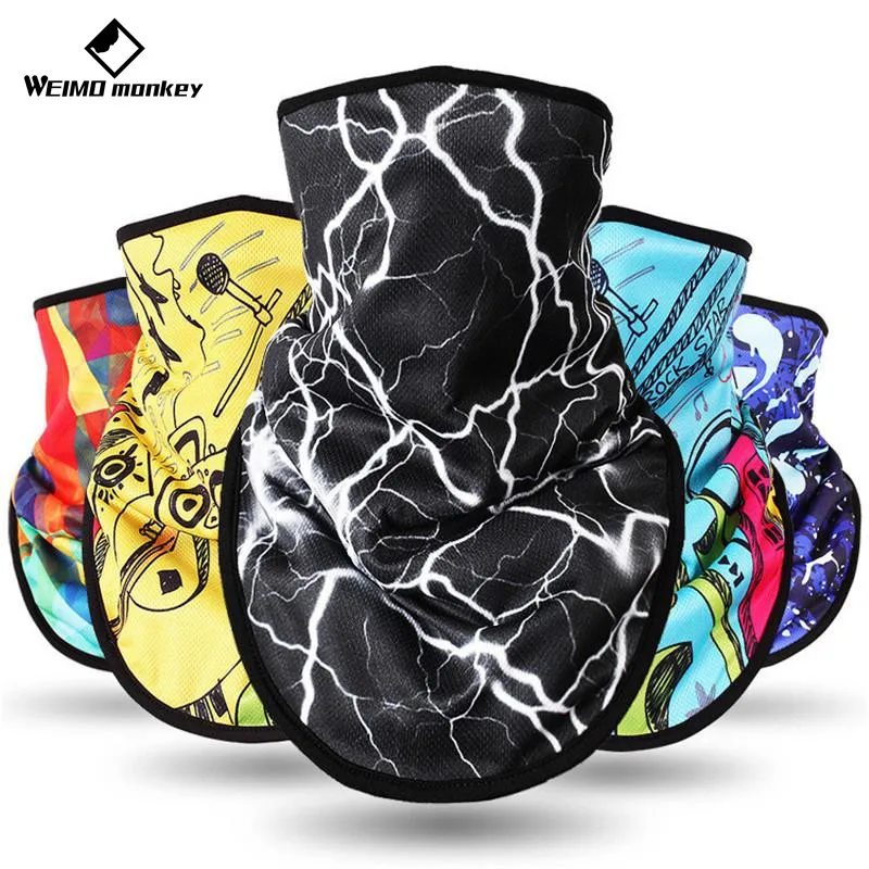 

2019 Thermal Fleece Cycling Face Mask Windproof Warm Ski Bike Winter Mask Triangle Riding Scarf Bicycle Bandana Neck Guard black