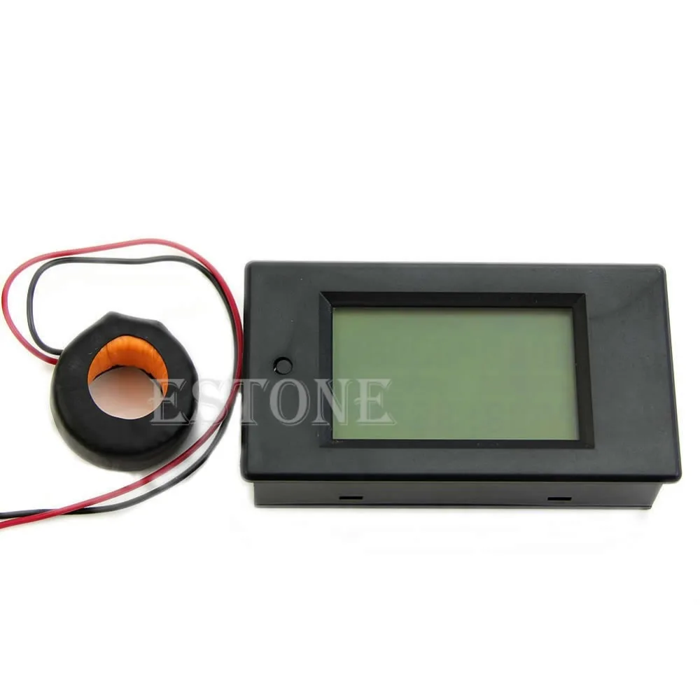 AC 80-260V LCD Digital 100A Volt Watt Power Meter Ammeter Voltmeter 110V 220V 