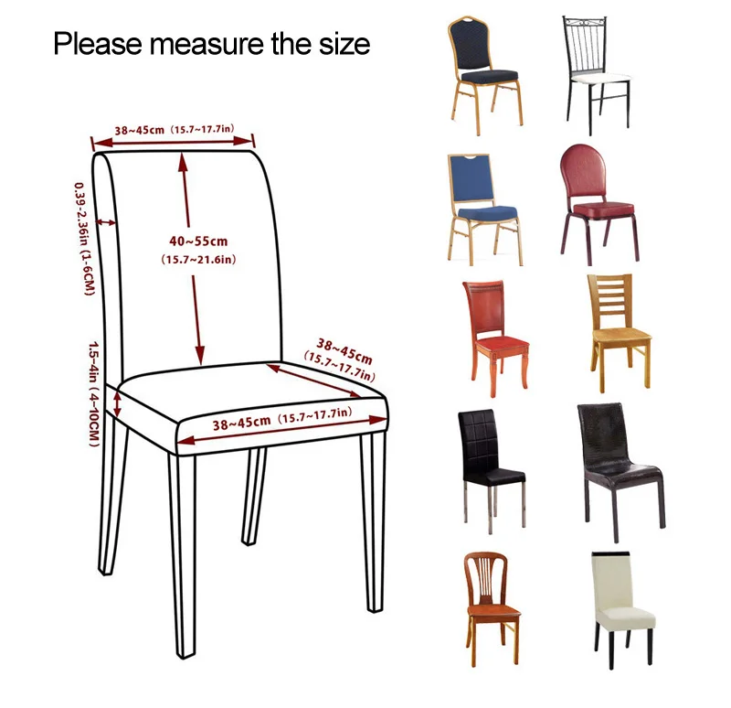 Чехол для стула с современным рисунком, растягивающийся съемный эластичный Чехол для стула для ресторана, свадьбы, банкета, складное покрытие для стула в отеле