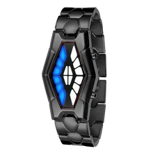 Мода Смотреть цифровой Роскошные LED Часы Для мужчин Для женщин Утюг Творческий кобры Часы наручные relogios masculinos feminino