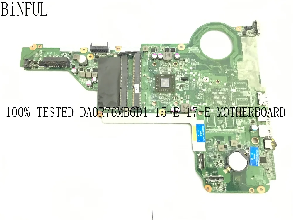 BiNFUL, товар, DA0R76MB6D1(DA0R76MB6D0) Материнская плата для ноутбука hp PAVILION 17-E материнская плата бортовой процессор A4