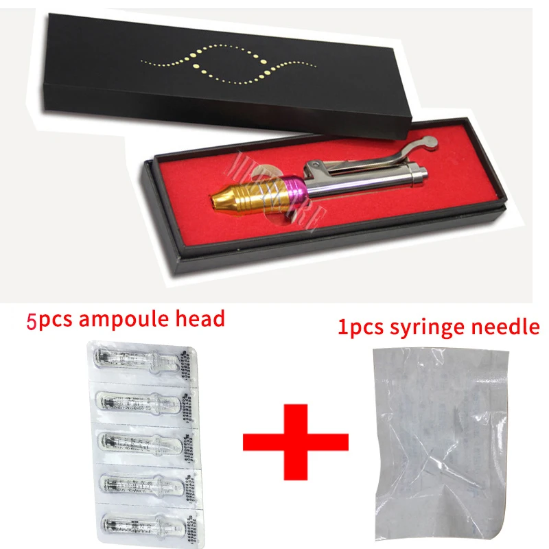 

High Pressure Hyaluronic Acid Pen Anti Wrinkle&Aging Beauty Device Hyaluron Gun Disposable Atomizer Injection Pen Syringe Free