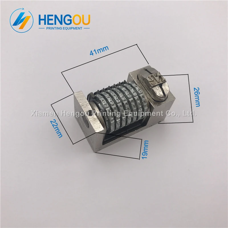

1 Piece 7 digits numbering machine, 51 Tablet letterpress Numbering Machine jump mode 098765...backward
