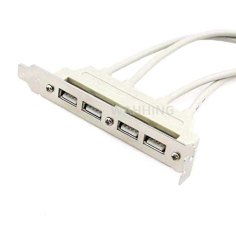 UK MainBoard 4 Port USB 2.0 to 9 Pin Header Bracket Extension Cable UK MainBoard 4 Port USB 2.0 to 9 Pin Header Bracket Extension Cable