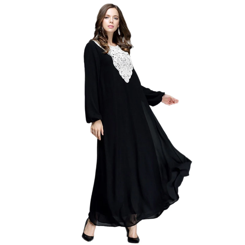 2016 Plus Size 4 5 6 7XL Latest Arab Elegant Abaya Kaftan 