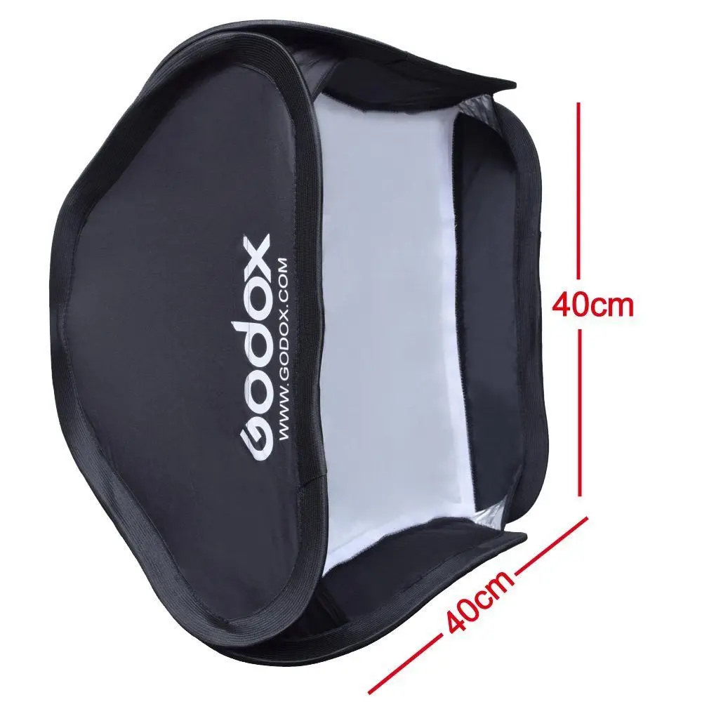 Складной софтбокс Godox 40x40 см/60x60 см/80x80 см для s-образного кронштейна Bowens Elinchrom Mount