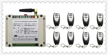 

AC220V 250V 380V 30A 2CH Remote Control Garage Door RF Wireless Remote Control Switch System 8*(J1) Transmitter + 1* Receiver