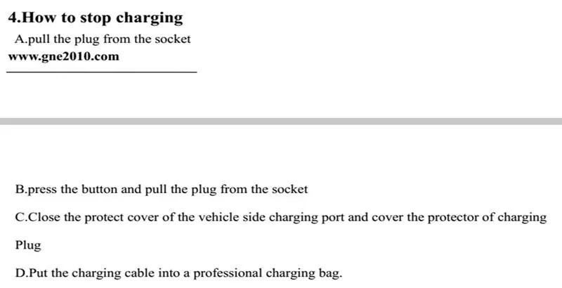 How to stop charging_
