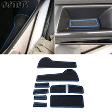 OOTDTY 9 Pcs Interior Non-slip Gate Door Slot Pads Mat For Chevrolet Cruze 2009-2013