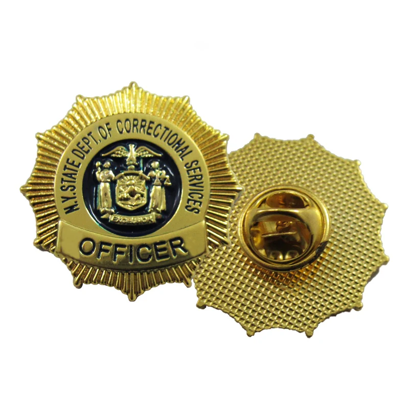 Customized Metal Badge Cheap Custom Gold Badges With Pin Badges