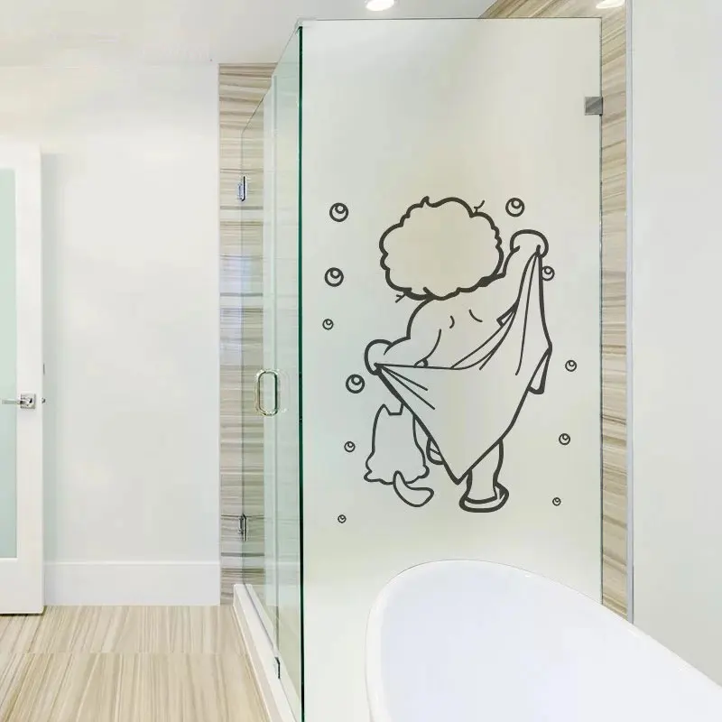 Антиклейкая стеклянная пленка Happy bath Антистатическая липкая матовая наклейка на