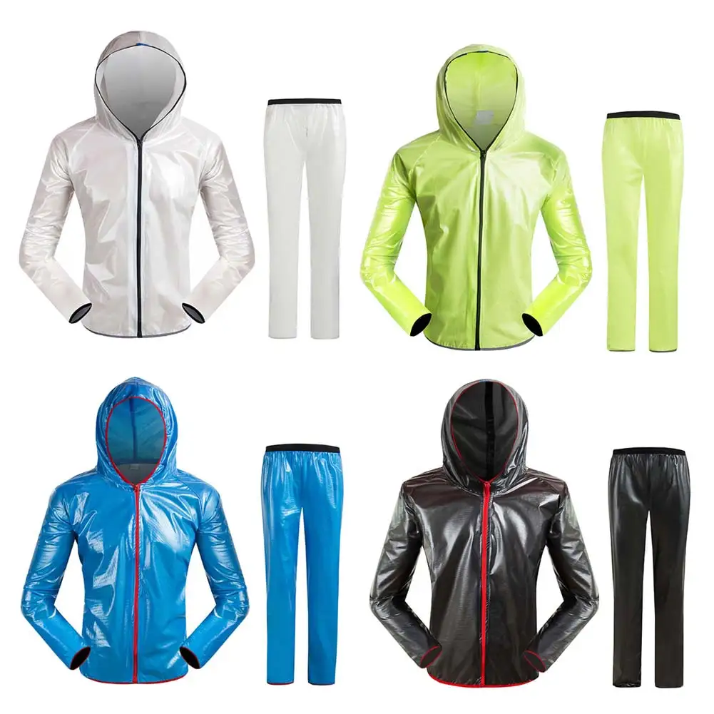 

Women Men Cycling Raincoat Jacket Waterproof Bicycle Road MTB TPU Rain Coats Bike Clothing SMN88