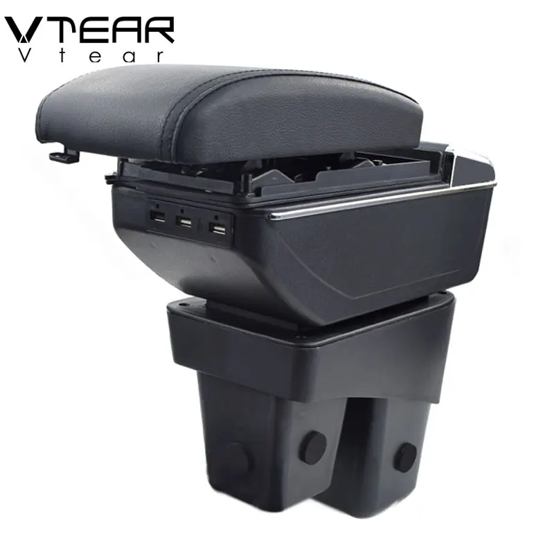 Vtearホンダwrv車アームレスト革アームレストusbインタフェース
