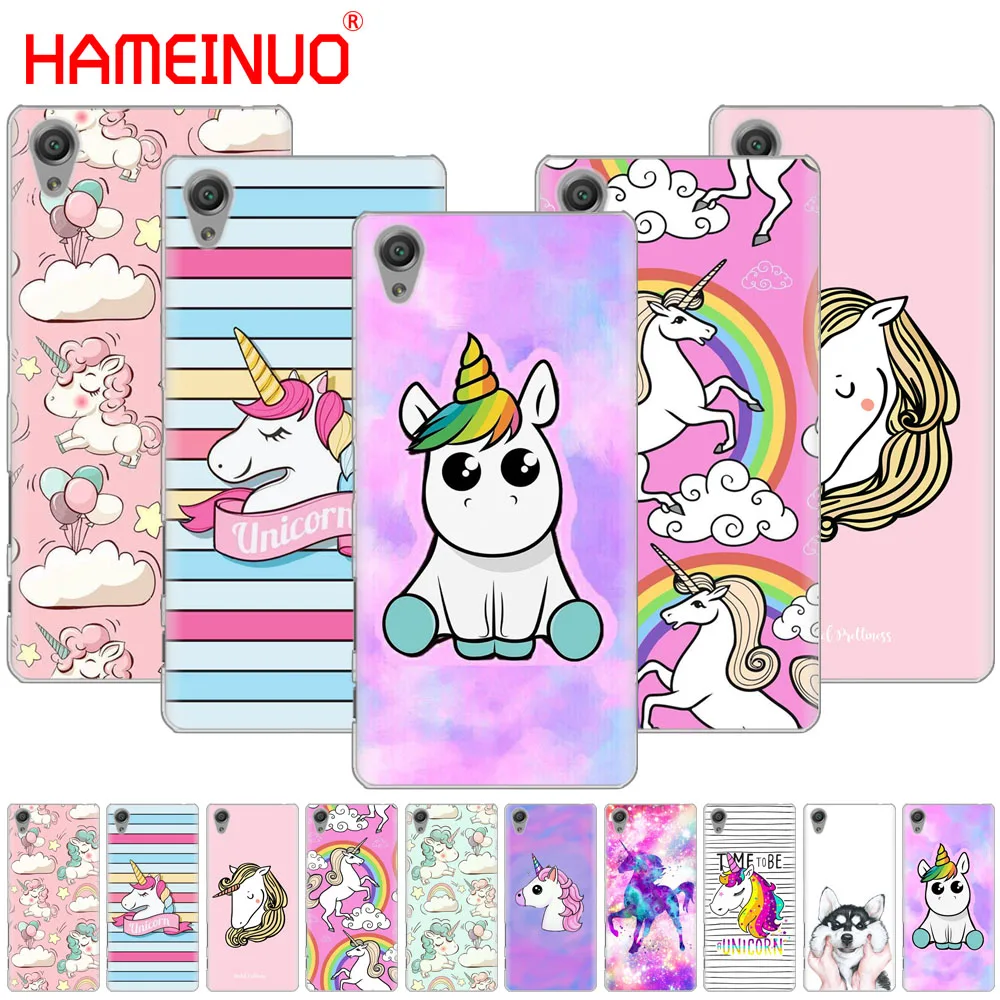 

HAMEINUO Rainbow Unicorn Cover phone Case for sony xperia z2 z3 z4 z5 mini plus aqua M4 M5 E4 E5 E6 C4 C5