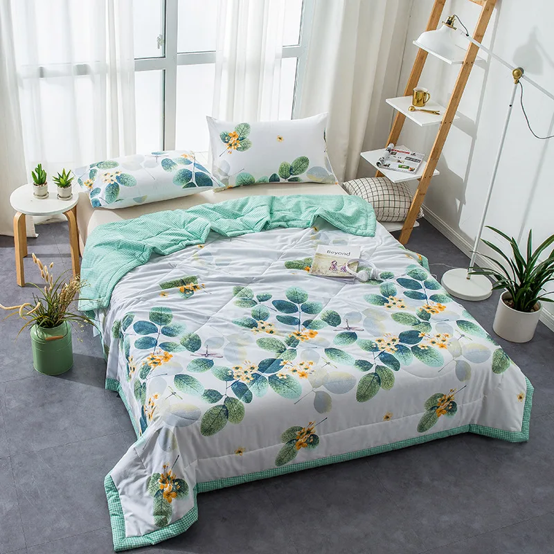 Summer Air Conditioning Quilt Washed Cotton Comforter Blanket Twin