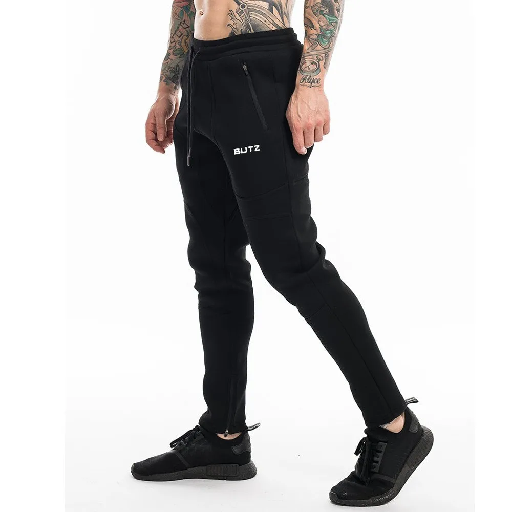 Men Pure Color Printed Overalls Casual Pocket Sport Work Casual Trouser Pants
