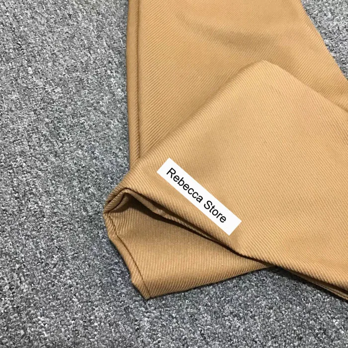 WISHBOP Camel Novara TWILL брюки черные по щиколотку бумажный мешок Брюки с карманами женские модные блогеры рекомендуем