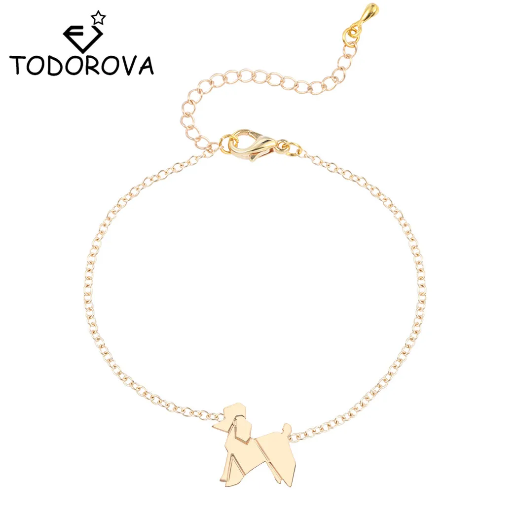 

Todorova Cute Balloon Poodle Bracelet Small Dog Animal Jewelry Best Friend Bracelets for Women Christmas Gifts