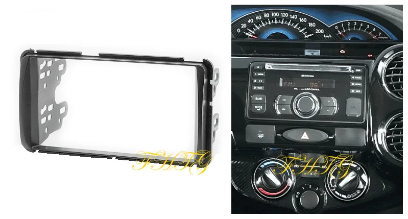 Car Radio Fascia,Dash Kit is suitable for TOYOTA ETIOS(LHD),Double Din Car Audio Frame