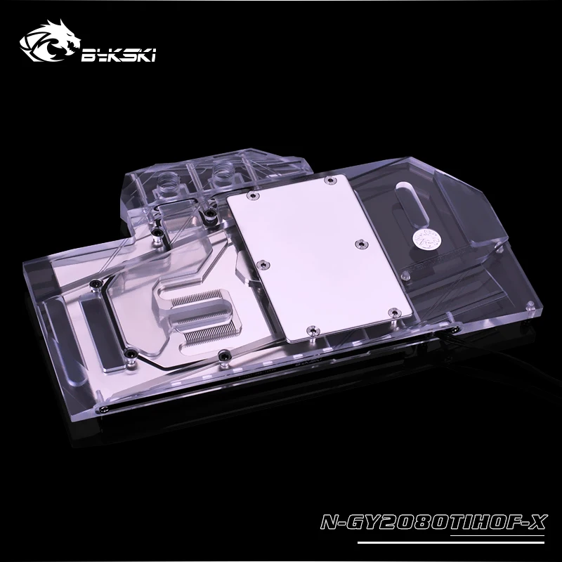 Best Price Bykski Graphics card Galaxy Geforce RTX 2080TI HOF OC lab full cover water cooling block gpu cooler sync mobo N-GY2080TIHOF-