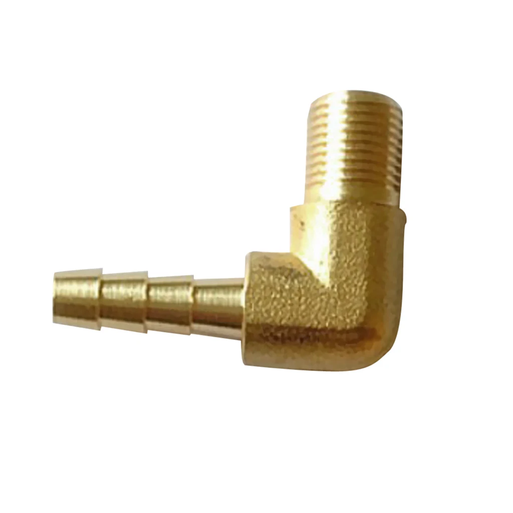 5 pieces/lot 1/8 BSP To 6mm Brass 90 Degree Male Elbow Barb Hose Tail Pipe Gas Fittings