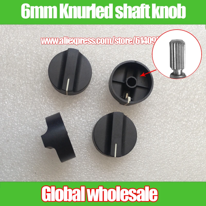 

1pcs Premium duckbill 148-type flower shaft knob cap / Instrumentation audio amplifier Mixer knurled shaft potentiometer caps