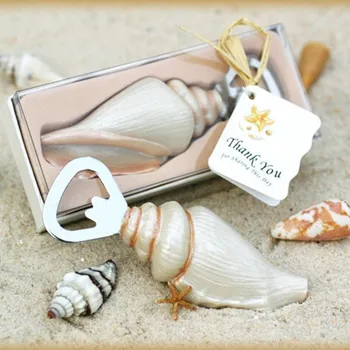 

wholesale 100pcs/lot Wedding favors gifts Beach Sea Shell Bottle Opener
