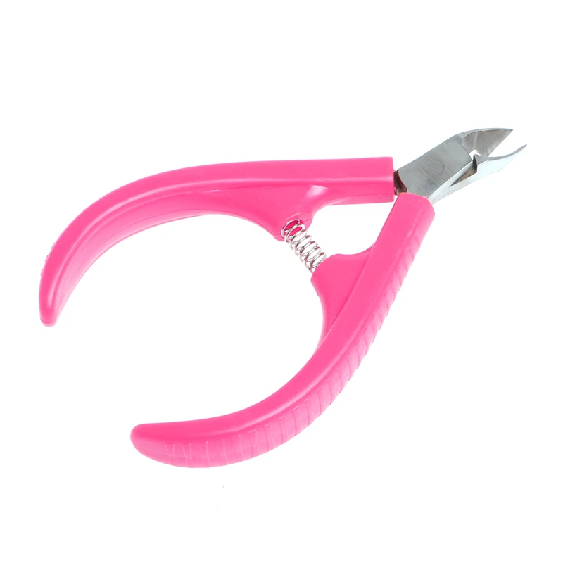 Hot pink Профессиональные инструменты для маникюра, обрезки кутикулы, кусачки для кутикулы, ножничный резак, машинка для стрижки кромок, ножницы, маникюрный триммер, инструменты для ножниц - Цвет: Hot pink