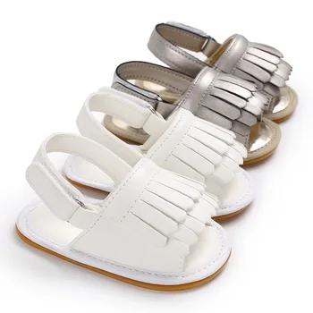 

Newborn baby girl summer shoes tassel summer shoes non-slip rubber sole baby toddler shoes