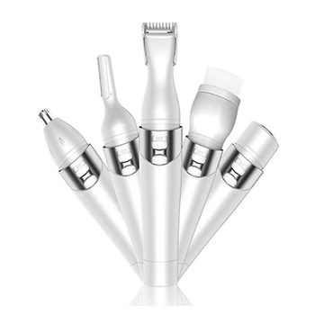 

5 in 1 Lady Epilator Hair Removal Shaver Razor blades for Woman Hair Nose Trimmer Eyebrow Shaping Knife Face Cleansing Brush