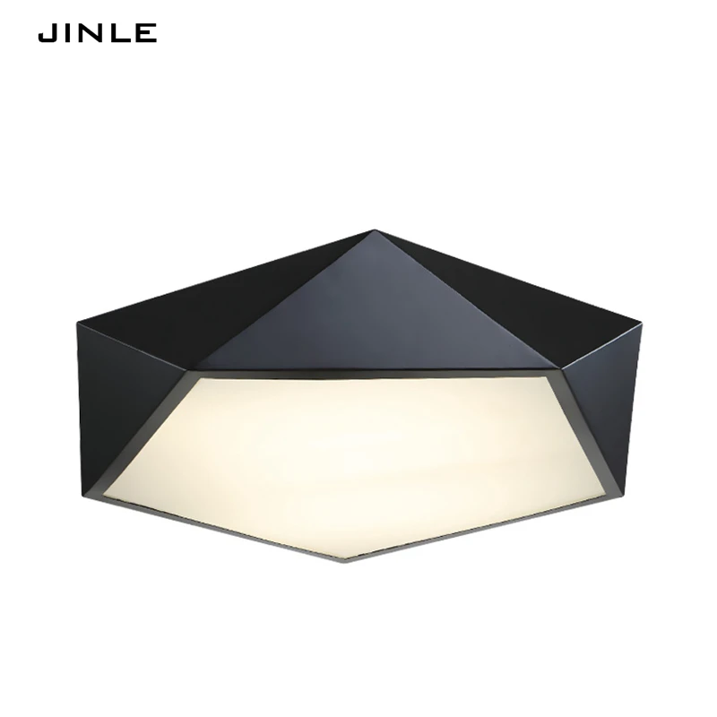 

Led Ceiling lights bedroom lamp Nordic modern simple personality light decoration creative study iron art geometric alien lamps