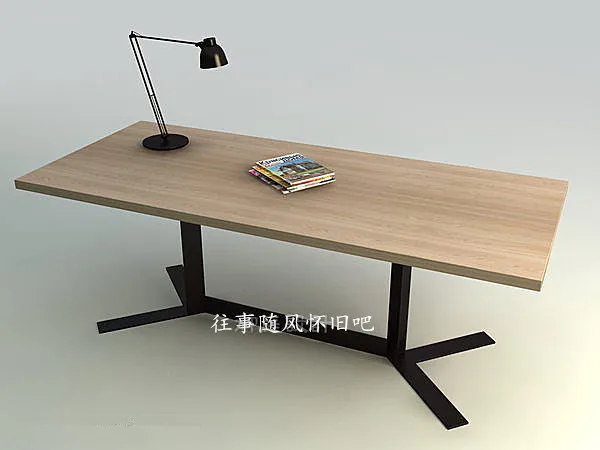 Nordic Ikea Style Wood Tables Loft Industrial Raw Wooden Table