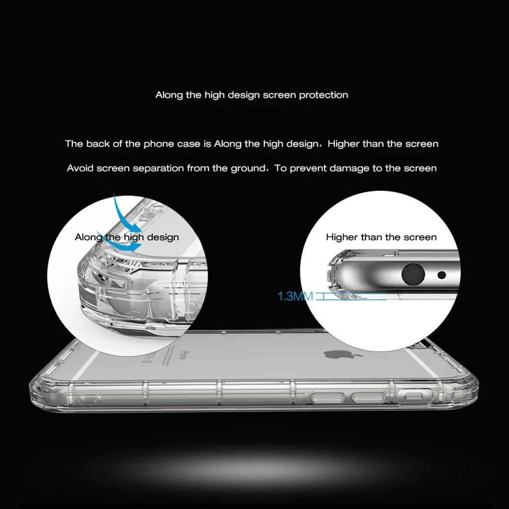 Suntaiho Mobile Phone Case Cover For Apple iPhone 7 Plus Crystal Clear Shock Absorption Soft TPU Cover Case for iPhone 7 6 6s Suntaiho Mobile Phone Case Cover For Apple iPhone 7 Plus Crystal Clear Shock Absorption Soft TPU Cover Case for iPhone 7 6 6s