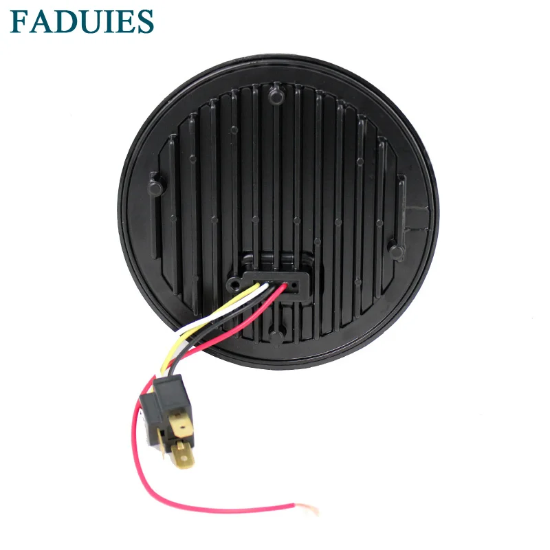 FADUIES For Harley Lights 5 34 Black LED Daymaker Headlight With DRL For Harley Sportster Iron 883 1200 Dyna Street Bob FXDB (4)