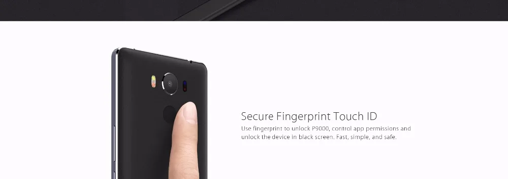 Беспроводной зарядки отпечатков пальцев Android elephone P9000 5," дюймов MT6755 Восьмиядерный 4 ГБ 32 ГБ 13MP скидка мобильный телефон