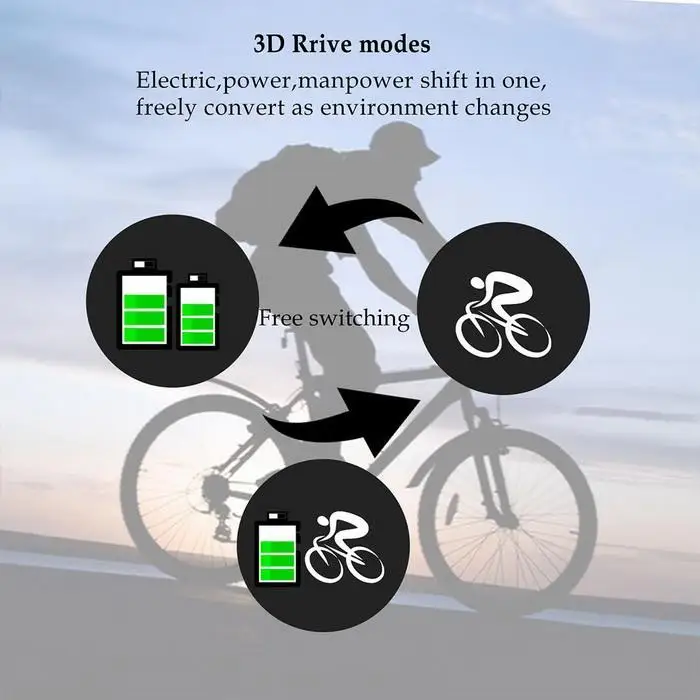 Clearance Electric Bike Folding Electric Mountain Bike Cycling Bicycle Ebike 7