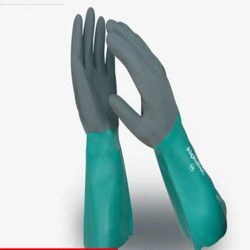 Chemical Gloves Protective Industrial Rubber Gloves Elastic Anti Acid