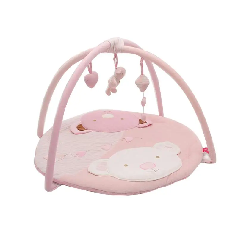 1 шт., детская подушка для фитнеса, Защитная, для ползания, для игр, мягкий ковер, развивающий коврик для новорожденных, 3 цвета - Цвет: Розовый