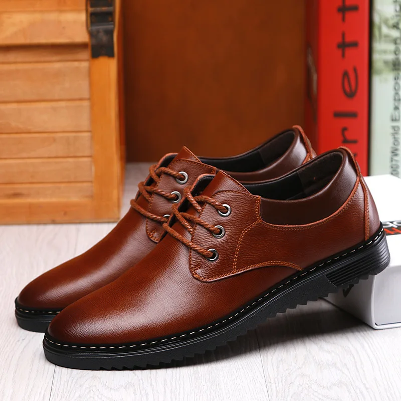 2017 Man Leather Casual Shoes Fashionable Breathable Waterproof England ...