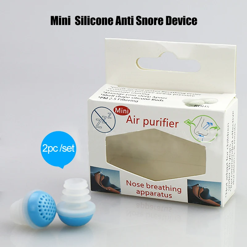 2018 Mini Washable soft Silicone Anti Snore Nose Clip Device No smell Comfortable Stop Snoring Device Sleep Aid & Air Purifier (3)