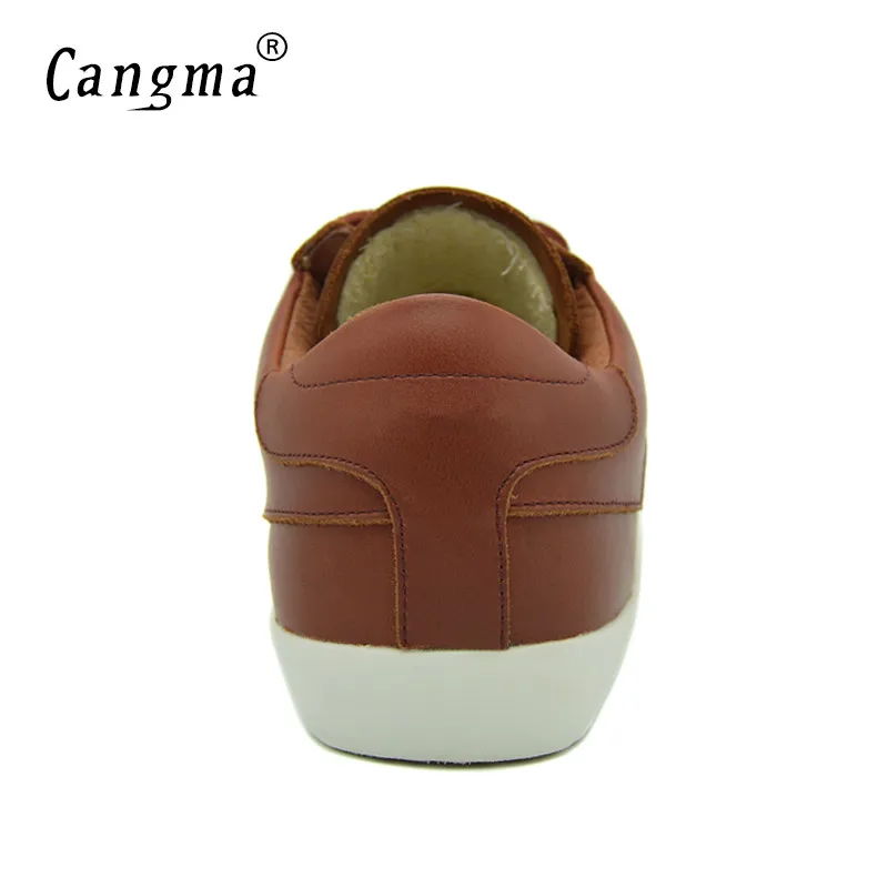 CANGMA/брендовые кроссовки; мужская повседневная обувь ручной работы из натуральной кожи; дышащая обувь; Scarpa размера плюс; мужская коричневая обувь на шнуровке
