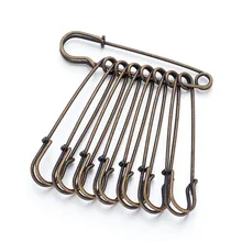 Pandahall Nickel Free Iron Kilt Pin Antique Bronze Color 70mm long 18mm wide 6mm thick hole