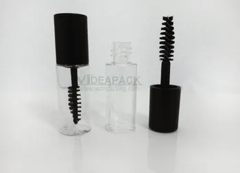 

100 pcs/lot Plastic PETG clear small Mascara tube 3ml sample sack packing