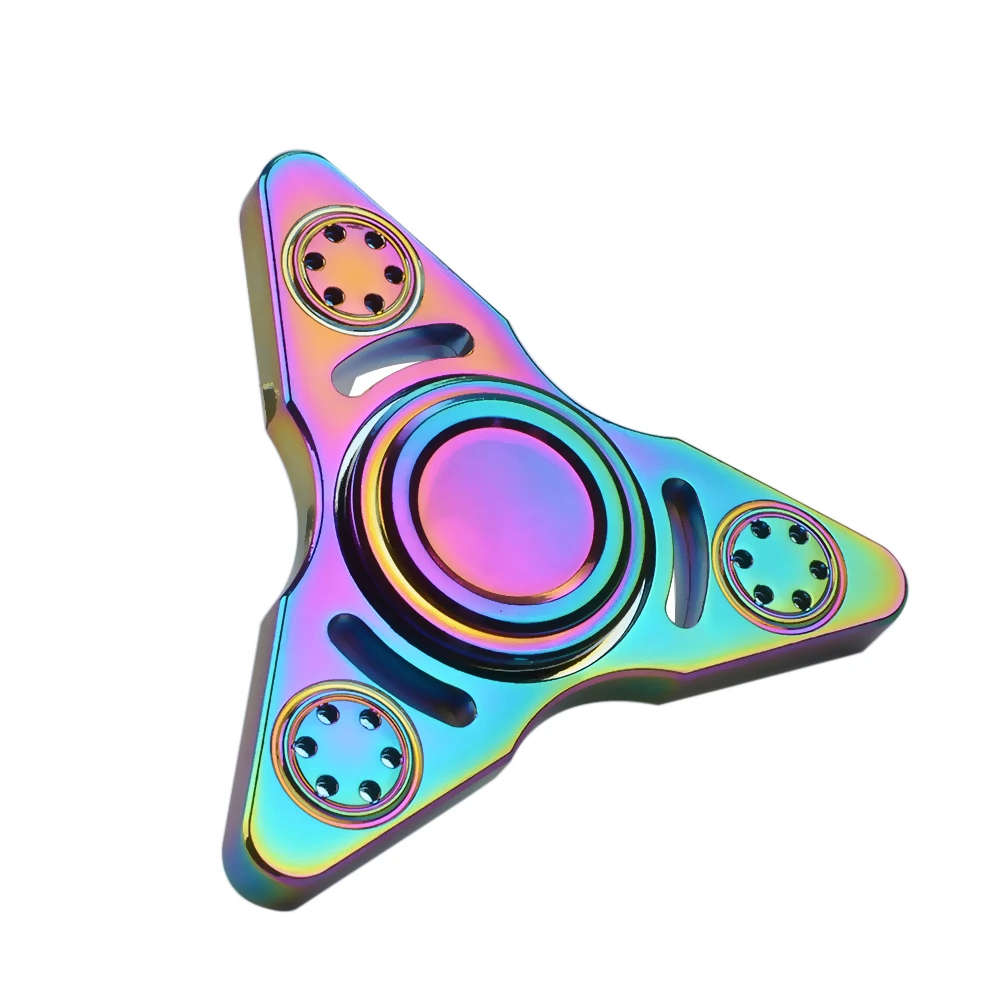 Непоседа ручной Spinner Радуга головоломки палец игрушка EDC Спиннеры СДВГ austim обучения Развивающие Игрушечные лошадки для детей и взрослых