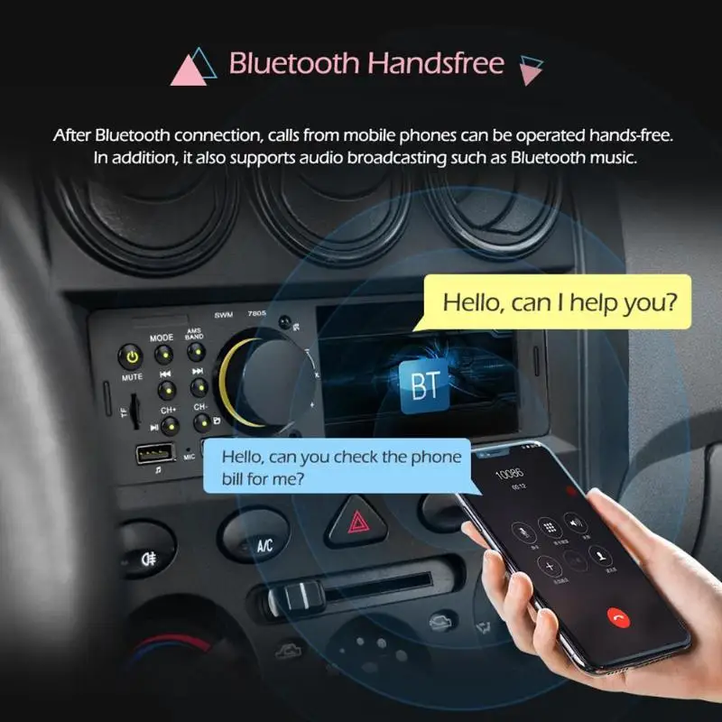 SWM 7805 4,1 дюймов 1 Din автомагнитола Авто Аудио Стерео Авторадио bluetooth Поддержка камеры заднего вида рулевое колесо дистанционное управление