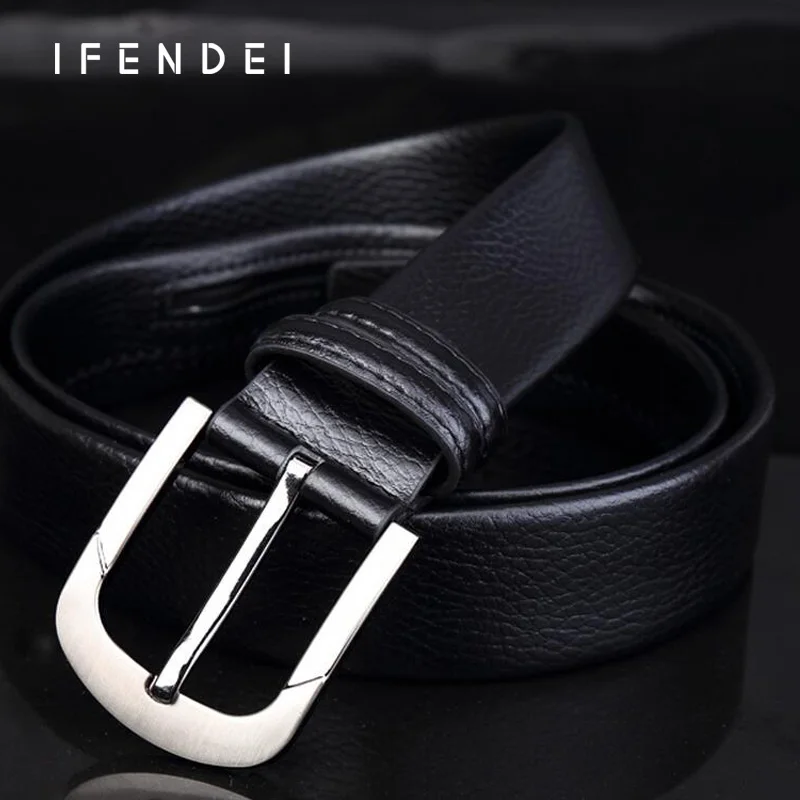 IFENDEI Cowhide Securit Belt Men Luxury Money Belt Leather Secret