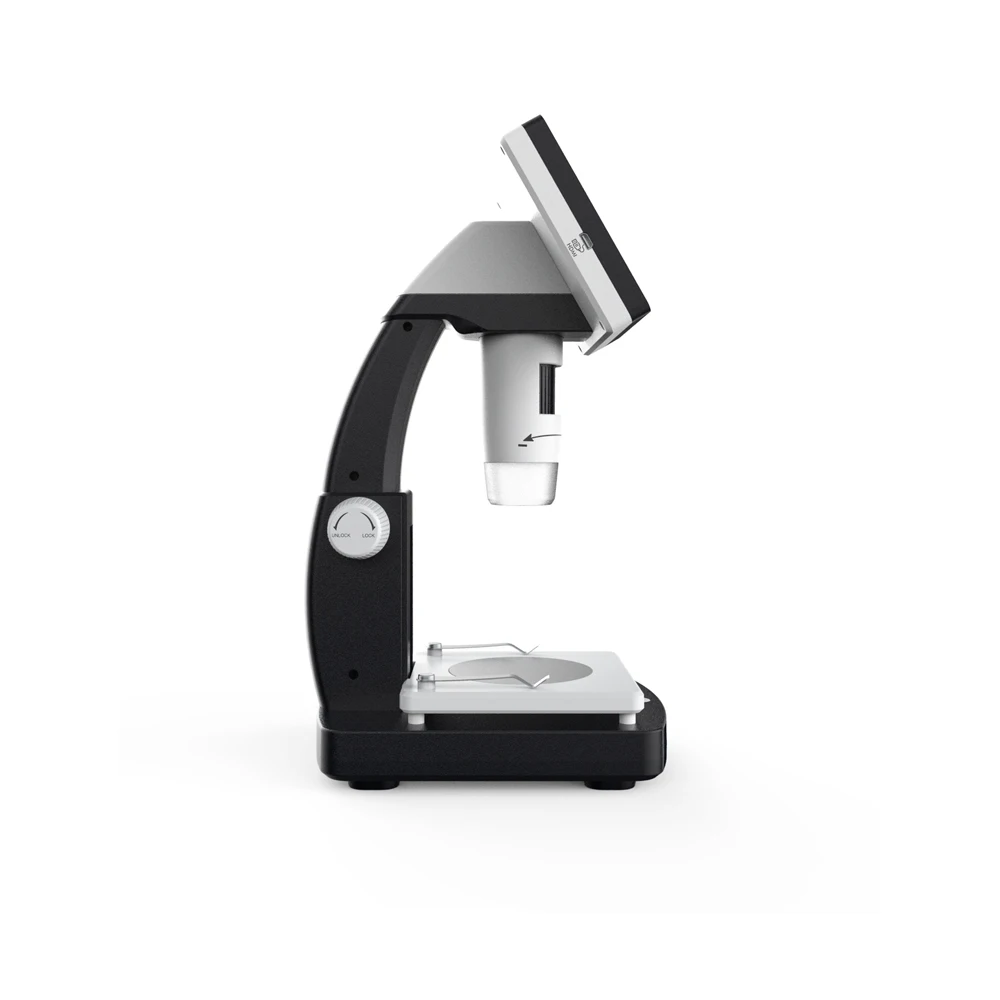 Цифровой микроскоп камера портативный настольный ЖК микроскоп Лупа с 8 Светодиодный светильник и HD мультимедийный интерфейс эндоскоп