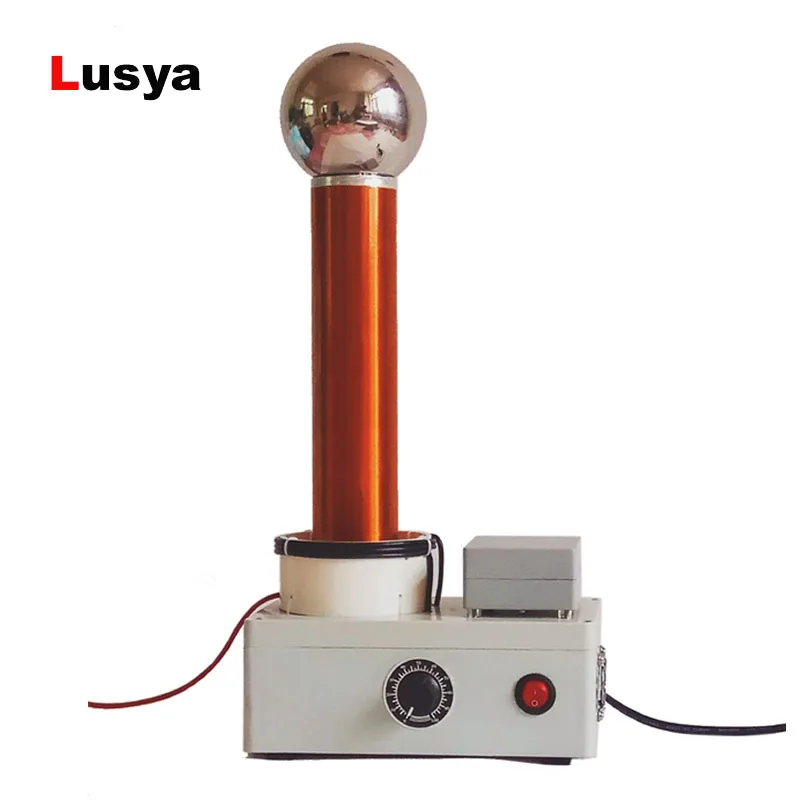 

Tesla coil spark gap thunder simulator high frequency alternating current wireless transmission Light gas lamp T0587